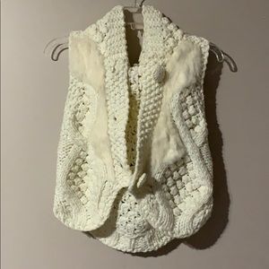 Umgee USA - Knitted Hoodie Vest - Size S/M